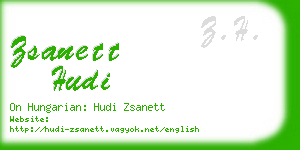 zsanett hudi business card